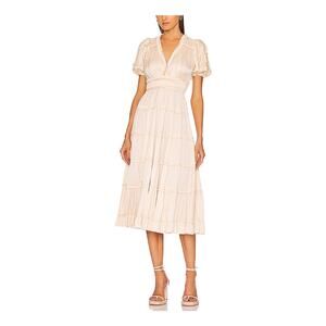 Ulla Johnson 'Rose' Beige Polyester Dress Size 2